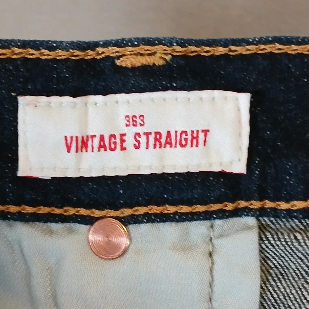Lucky Brand 363 Vintage Straight Jeans Stretch Mens 40x32 Blue Denim NEW